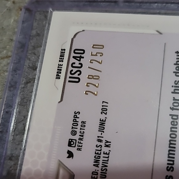 Jo Adell. Rookie Debut. Refractor. Topps Chrome. Limited 228/250. MINT - Picture 2 of 7